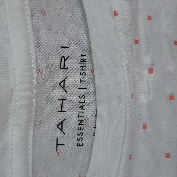 Tahari White Polka Dot Women's Top Size XL - Picture 2 of 5